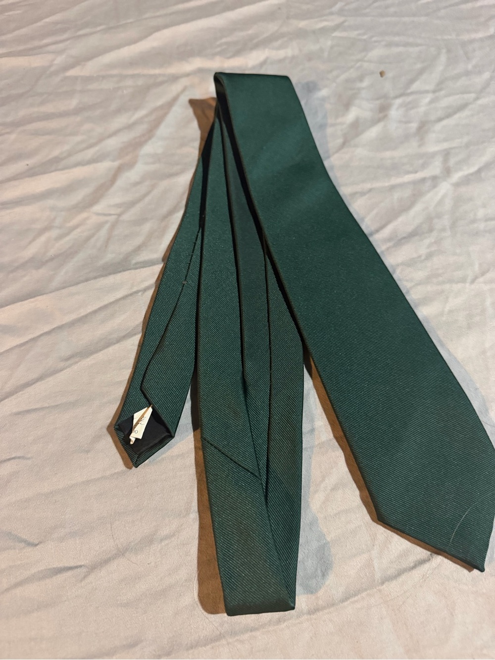 Men's Solid Forest Green Dress Tie
